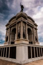 Storm clouds behind the Pennsylvania Memorial, Gettysburg, Pennsylvania.