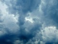 Storm clouds black close up Royalty Free Stock Photo