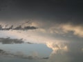 Storm clouds and blue sky Royalty Free Stock Photo