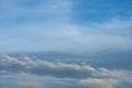 Storm clouds covering the entire sky. Water in the form of steam