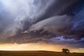 Storm clouds and dramatic sunset sky Royalty Free Stock Photo