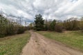 storm clouds forming over the countryside Royalty Free Stock Photo