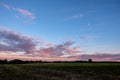 storm clouds forming over the countryside Royalty Free Stock Photo