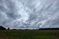 storm clouds forming over the countryside Royalty Free Stock Photo
