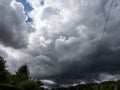 Storm Clouds in France. Storm day