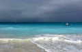 Storm clouds gather off Turks and Caicos Royalty Free Stock Photo