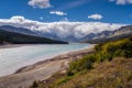 Storm Clouds Gathering over Lake Sherburne Royalty Free Stock Photo