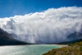 Storm Clouds Gathering over Lake Sherburne Royalty Free Stock Photo