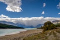 Storm Clouds Gathering over Lake Sherburne Royalty Free Stock Photo