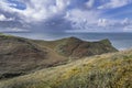 Storm clouds gathering over Morwenstow Cornwall Royalty Free Stock Photo