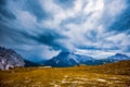 Storm clouds Italy Dolomites Royalty Free Stock Photo