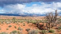Storm Clouds, La Sal Mountains Viewpoint, Arches National Park, Royalty Free Stock Photo