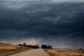 Storm clouds and lightning Royalty Free Stock Photo