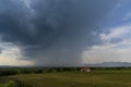 Storm clouds at the spring