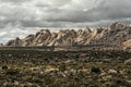 Storm clouds in the Mohave National Preserve Royalty Free Stock Photo