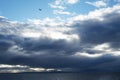 Storm clouds on Nanaimo to Vancouver ferry trip