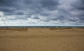 Storm clouds over the beach at Holland Michigan Royalty Free Stock Photo