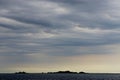 Storm Clouds Over Chesapeake Bay Royalty Free Stock Photo