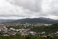 Storm clouds over city in phuket thailand Royalty Free Stock Photo