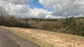 Storm clouds over the flatland from the viewpoint