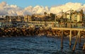 Storm Clouds Over King Harbor and the Redondo Beach Pier in Los Angeles, California