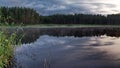 Clouds over lake Royalty Free Stock Photo