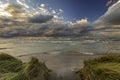 Storm Clouds Over a Lake Huron Beach - Ontario, Canada Royalty Free Stock Photo