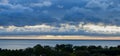 Storm Clouds Over Lake Michigan Royalty Free Stock Photo