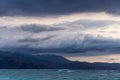 Storm clouds over Lombok Island Royalty Free Stock Photo