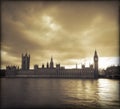 Storm clouds over London Royalty Free Stock Photo