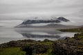 Storm clouds over mountains in Iceland. Royalty Free Stock Photo