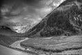 Storm clouds over mountains of ladakh, Jammu and Kashmir, India Royalty Free Stock Photo