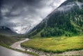 Storm clouds over mountains of ladakh, Jammu and Kashmir, India Royalty Free Stock Photo