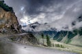 Storm clouds over mountains of ladakh, Jammu and Kashmir, India Royalty Free Stock Photo