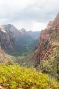 Storm clouds over mountains, Mt. Zion Mountains, St. George, UT Royalty Free Stock Photo