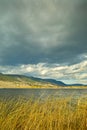 Nicola Lake Storm Clouds vertical