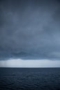 Storm Clouds Over the Ocean Royalty Free Stock Photo
