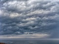 Storm Clouds over the Ocean on the Outer Banks Royalty Free Stock Photo