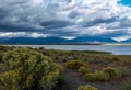 Storm Clouds over San Luis State Wildlife Area in Mosca, Colorado Royalty Free Stock Photo