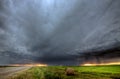 Storm clouds over Saskatchewan Royalty Free Stock Photo