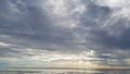 storm clouds over the sea