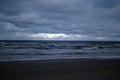 storm clouds over sea Royalty Free Stock Photo