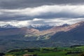 Storm clouds over the South Island. Queenstown neighborhood. New Zealand Royalty Free Stock Photo