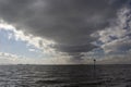 Storm clouds over Southend Pier, Southend-on-Sea, Essex, England