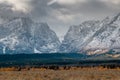 Storm Clouds Over the Tetons Royalty Free Stock Photo