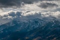 Storm Clouds Over the Tetons Royalty Free Stock Photo