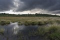 Storm clouds over Thursley Royalty Free Stock Photo