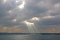 Storm clouds over Torbay, Devon Royalty Free Stock Photo
