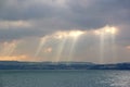 Storm clouds over Torbay, Devon Royalty Free Stock Photo