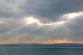 Storm clouds over Torbay, Devon Royalty Free Stock Photo